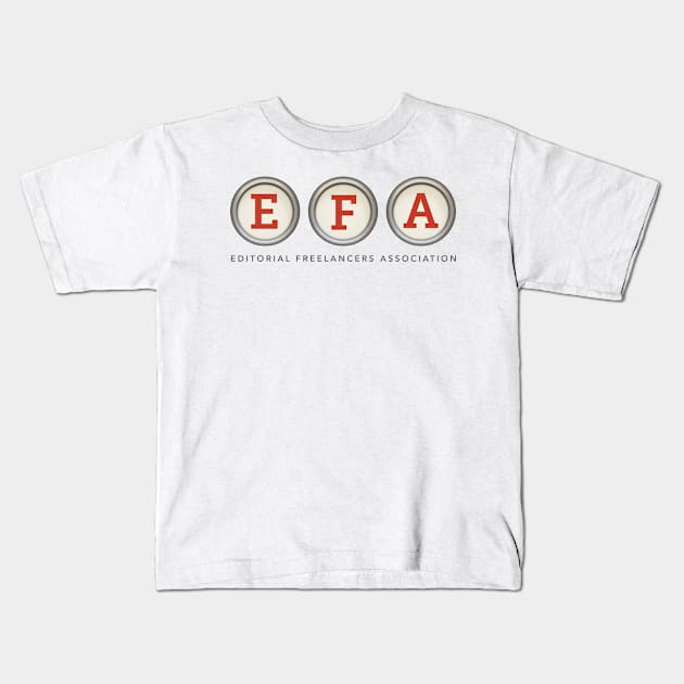 EFA Typewriter Keys Kids T-Shirt by EFAShop